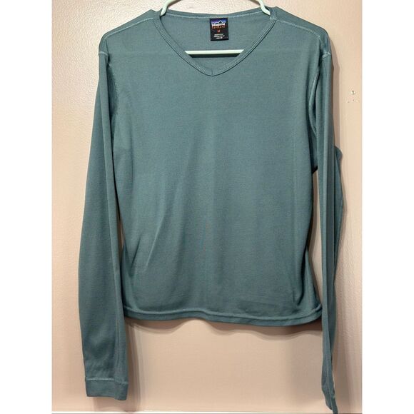 Patagonia Sea Moss Base Layer Long Sleeve Women's Shirt Medium - Picture 2 of 10
